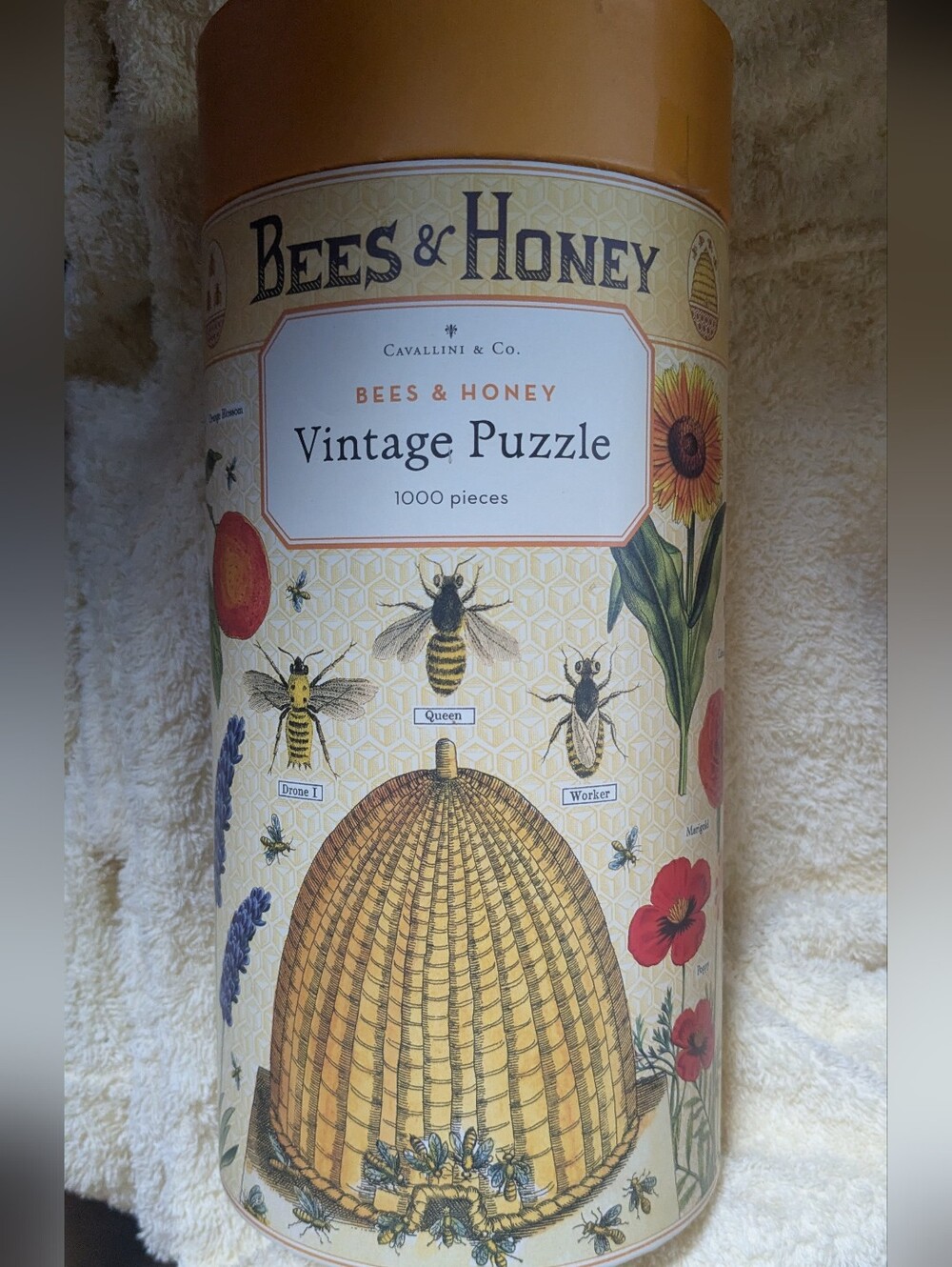 Bees & Honey Vintage puzzle 1000 pieces with poster